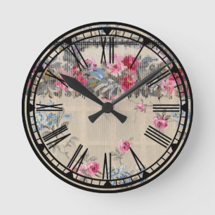 Ronde Antique Fond'écran Art Wall Horloge