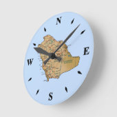 Ronde Arabie Saoudite Carte Horloge (Angle)