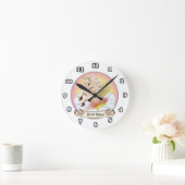 Ronde Baby Rainbow Unicorn horloge (Maison)