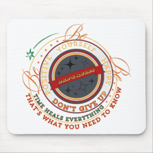 Ronde Badge met 'Dad's Rules' Muismat