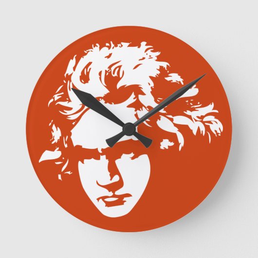 Ronde Beethoven Compositeur Musique classique Horloge mu (Recto)