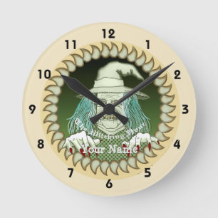 Ronde Bella Witch Face horloge