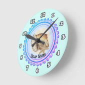 Ronde Belle horloge coquillage (Angle)