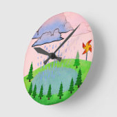 Ronde Belle horloge de la nature (Angle)