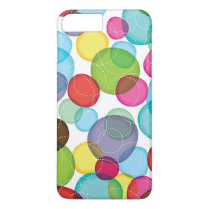Ronde belletjes kinder patroon 2 iPhone 8 plus / 7 plus hoesje