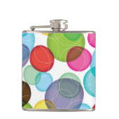 Ronde belletjes kinder patroon 2 heupfles (Voorkant)