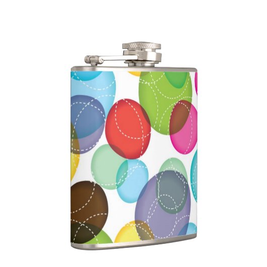 Ronde belletjes kinder patroon 2 heupfles (Rechts)