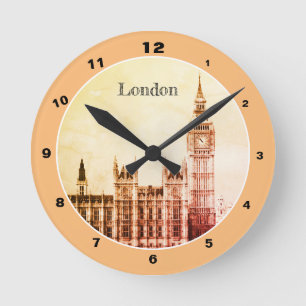 Ronde Big Ben Horloge & Londres, Westminster / Royaume-U