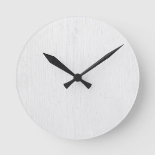 Ronde Blancs Russe Bois Digital Impression Mur Horloge