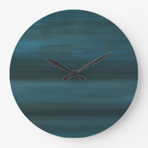 Ronde Blauwe Regen Abstracte Wandklok