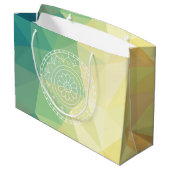 Ronde bloem mandala boho design groot cadeauzakje (Achterkant Gekanteld)