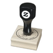 Ronde Bloemenvlinder ex libris stempel (Stempel)