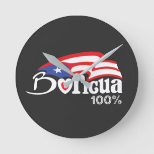 Ronde Boricua 100% Porto Rico Horloge