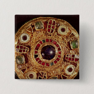 Ronde broche vierkante button 5,1 cm