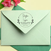 Ronde bruiloft  zelfinktende stempel