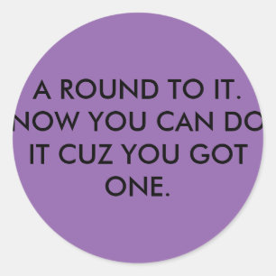 ronde buit sticker