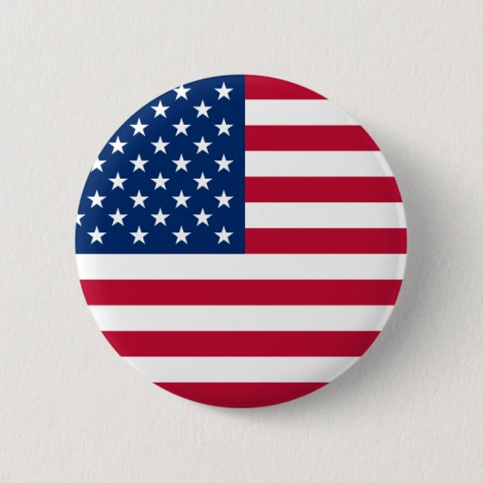 Ronde Button - Amerikaanse vlag (Voorkant)