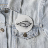 Ronde Button, groot, 3 inch Button 7,6 Cm (In situ)