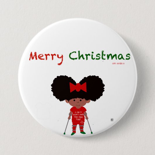 Ronde Button, groot, 3 inch Ronde Button 7,6 Cm (Voorkant)