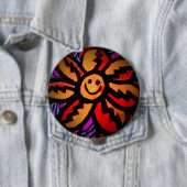 Ronde Button, grote, 4 inch Button 4,0 Cm (In situ)