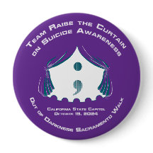 Ronde Button, grote, 4 inch