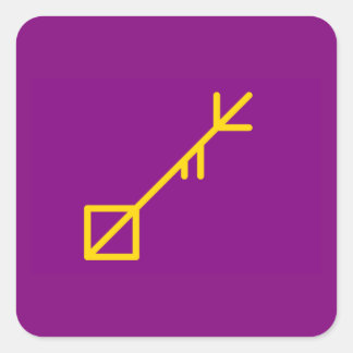 Ronde Button, klein, 1¼ inch eiland Sessrumnir Vierkante Sticker