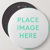 Ronde Button, Kolossaal, 6 inch - Souvenir Gift Ronde Button 6,0 Cm (Voorkant /achterkant)