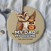 Ronde Button: Mijn vader Mijn oude ik (bruin) Button 6,0 Cm (In situ)