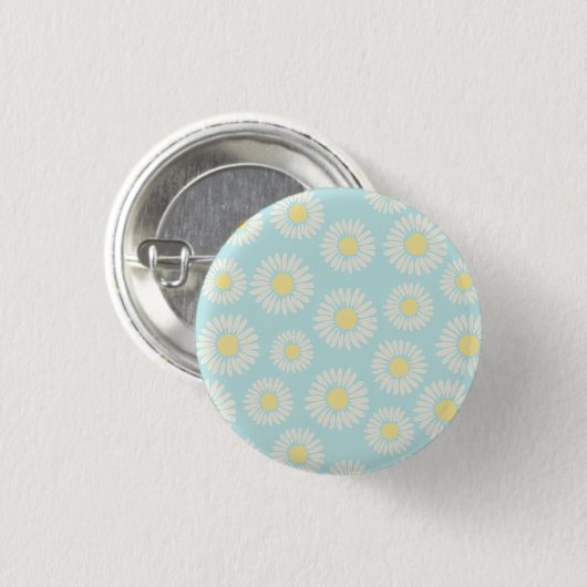 Ronde Button Pin Spring Bloemen (Voorkant /achterkant)