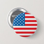 Ronde Button van de Amerikaanse vlag (Voorkant /achterkant)