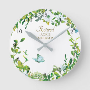 Ronde Cadeau Élégant de RETRAITE - Horloge personnalisée