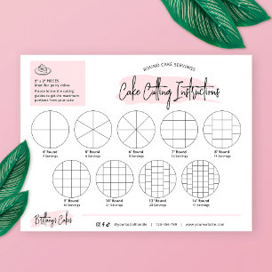Ronde Cake Snijgeleiders 2x2" Porties Blush Roze