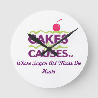 Ronde Cakes for Causes Logo Horloge