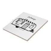 Ronde caravan Trailer Thunder_Cove Tegeltje (Zijkant)