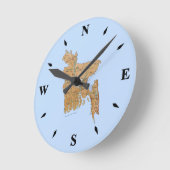Ronde Carte du Bangladesh Horloge (Angle)