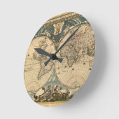Ronde Carte du Vieux Monde - Horloge (Angle)