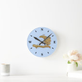 Ronde Carte Haïti Horloge (Maison)