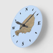 Ronde Carte Niger Horloge (Angle)
