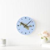 Ronde Carte Ouzbékistan Horloge (Maison)