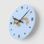 Ronde Carte Panama Horloge (Angle)