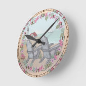 Ronde Chaises de plage Phare horloge (Angle)