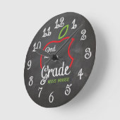 Ronde Chalk 2e année | Horloge personnalisée (Angle)