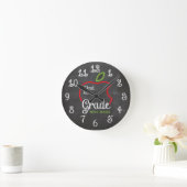 Ronde Chalk 2e année | Horloge personnalisée (Maison)