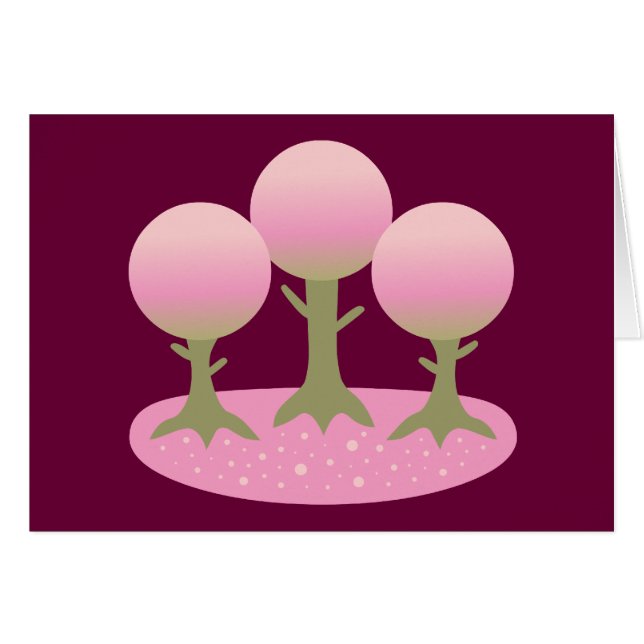 Ronde Cherry Blossom Trees (Voorkant Horizontaal)