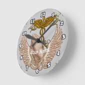 Ronde Christian Hands Horloge infirmière (Angle)