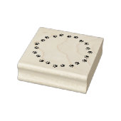 Ronde, cirkelvormige pow print rand 	rubberstempel (Stempel)