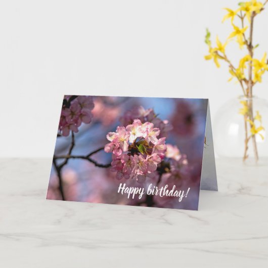 Ronde cluster van Sakura-bloemen in Bloom Kaart (Gele Bloem)