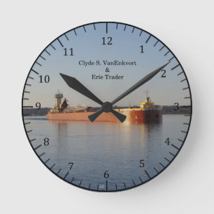 Ronde Clyde S. VanEnkevort & Erie Trader horloge