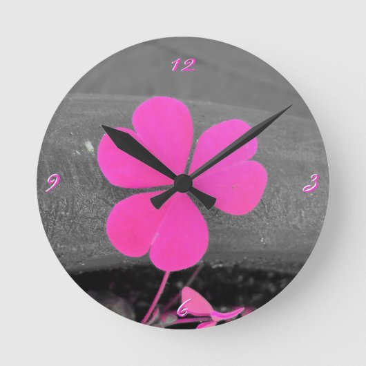 Ronde ~Coeurs de trèfle~ MUR HORLOGE (Recto)