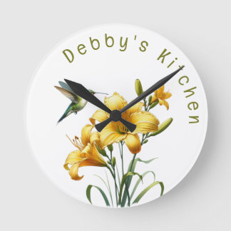 Ronde Colibrie et Horloge de la promenade jaune des Léli